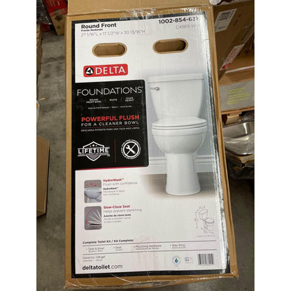 Delta
Foundations 2-Piece 1.28 GPF Single Flush Round Toilet in White