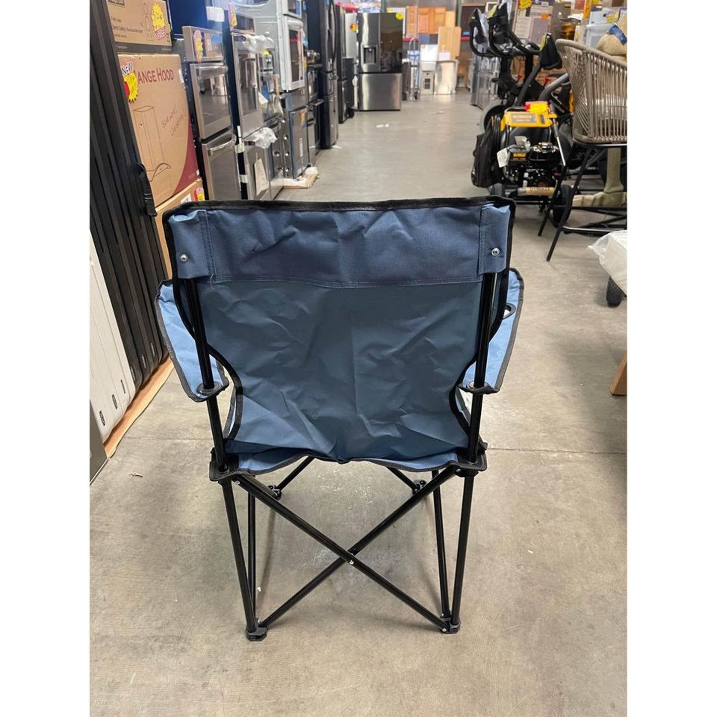 Basic Size Blue Metal Folding Chair