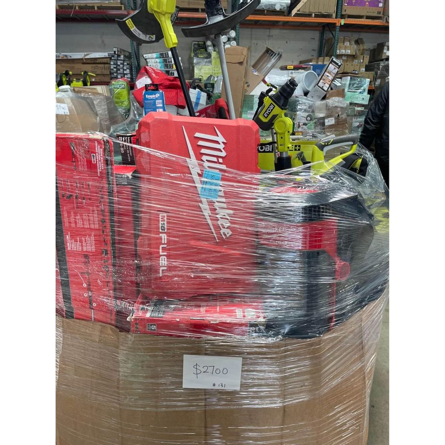 Milwaukee Ryobi Power Tool Pallet #131